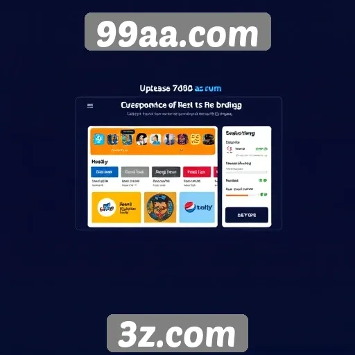 Interface de usuário do 99aa.com em destaque